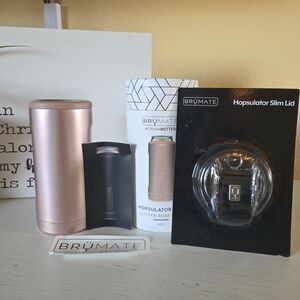 BrüMate Glitter Rose Gold Insulated Thermos